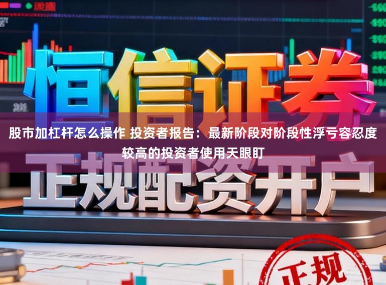 股市加杠杆怎么操作 投资者报告：最新阶段对阶段性浮亏容忍度较高的投资者使用天眼盯